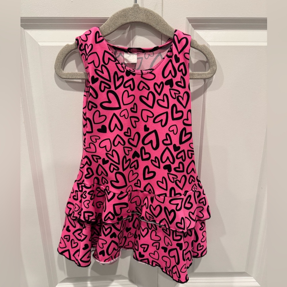 Random Hearts Sleeveless Dress